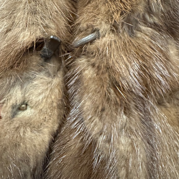 🌟 Vintage Full-Length Brown Mink Fur Coat - LaFlamme Fourrure Sz (M\L) + Bonus - Picture 10 of 16